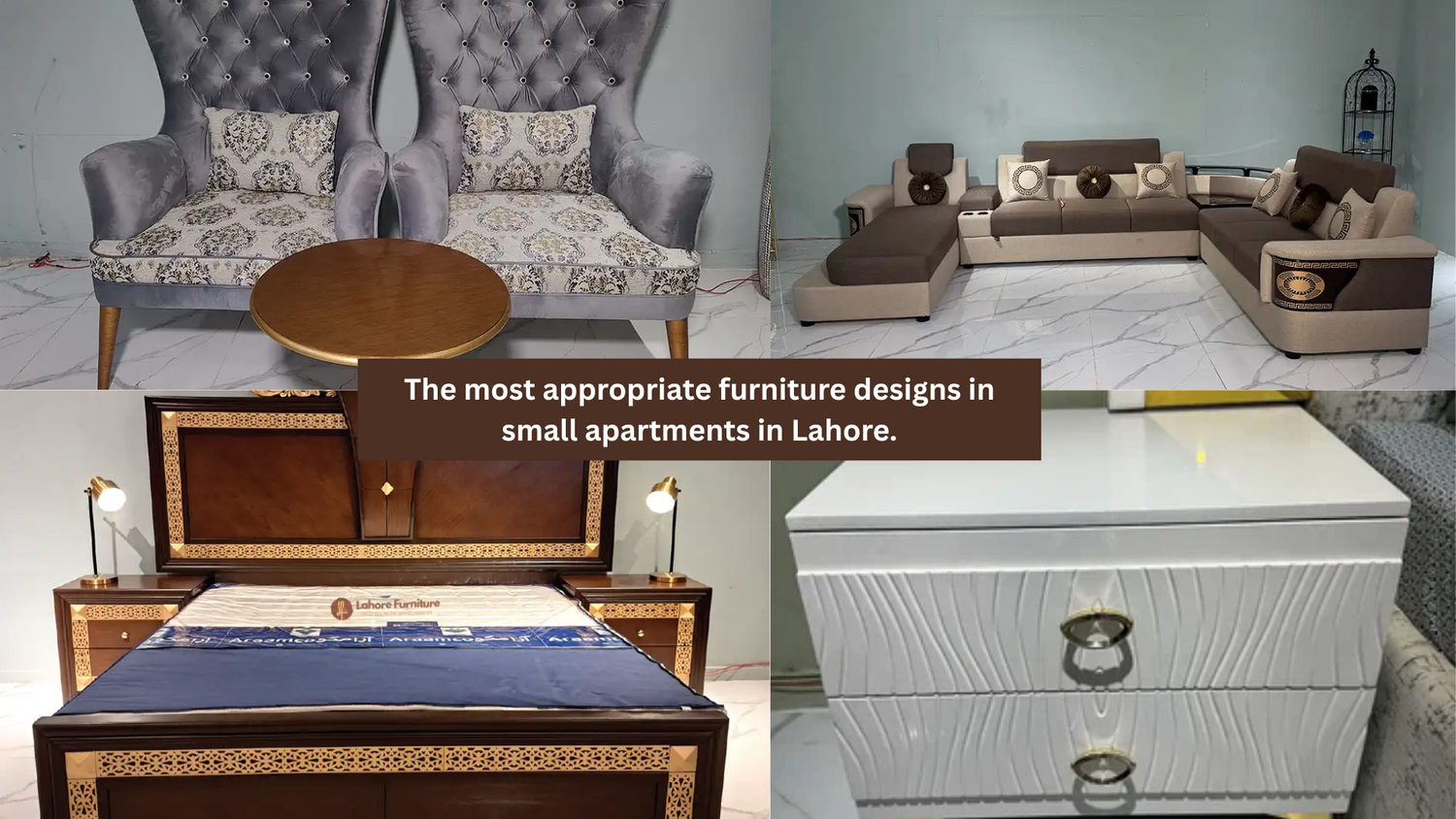 The most appropriate furniture designs in small apartments in Lahore.