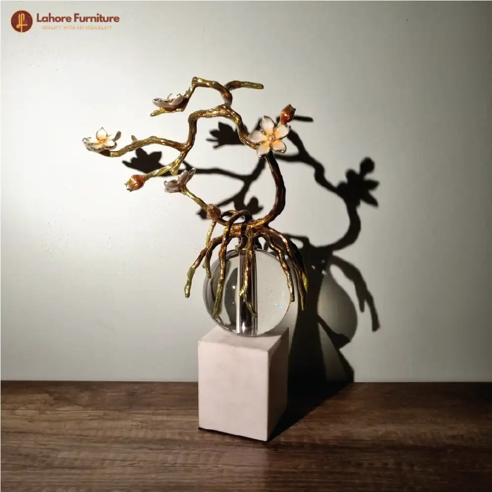 Brass Tree on Crystal Ball
