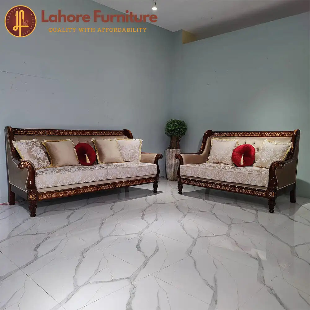 Lavish Sofa In Pure Sheesham # S04