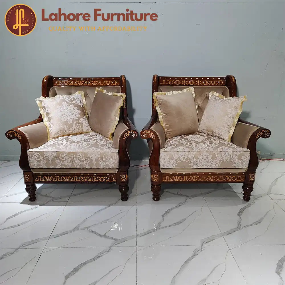 Lavish Sofa In Pure Sheesham # S04