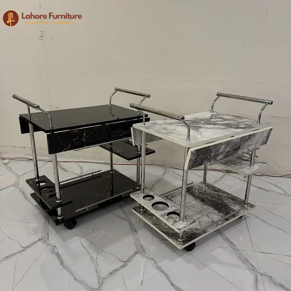 UV Tea Trolley with Extendable Top