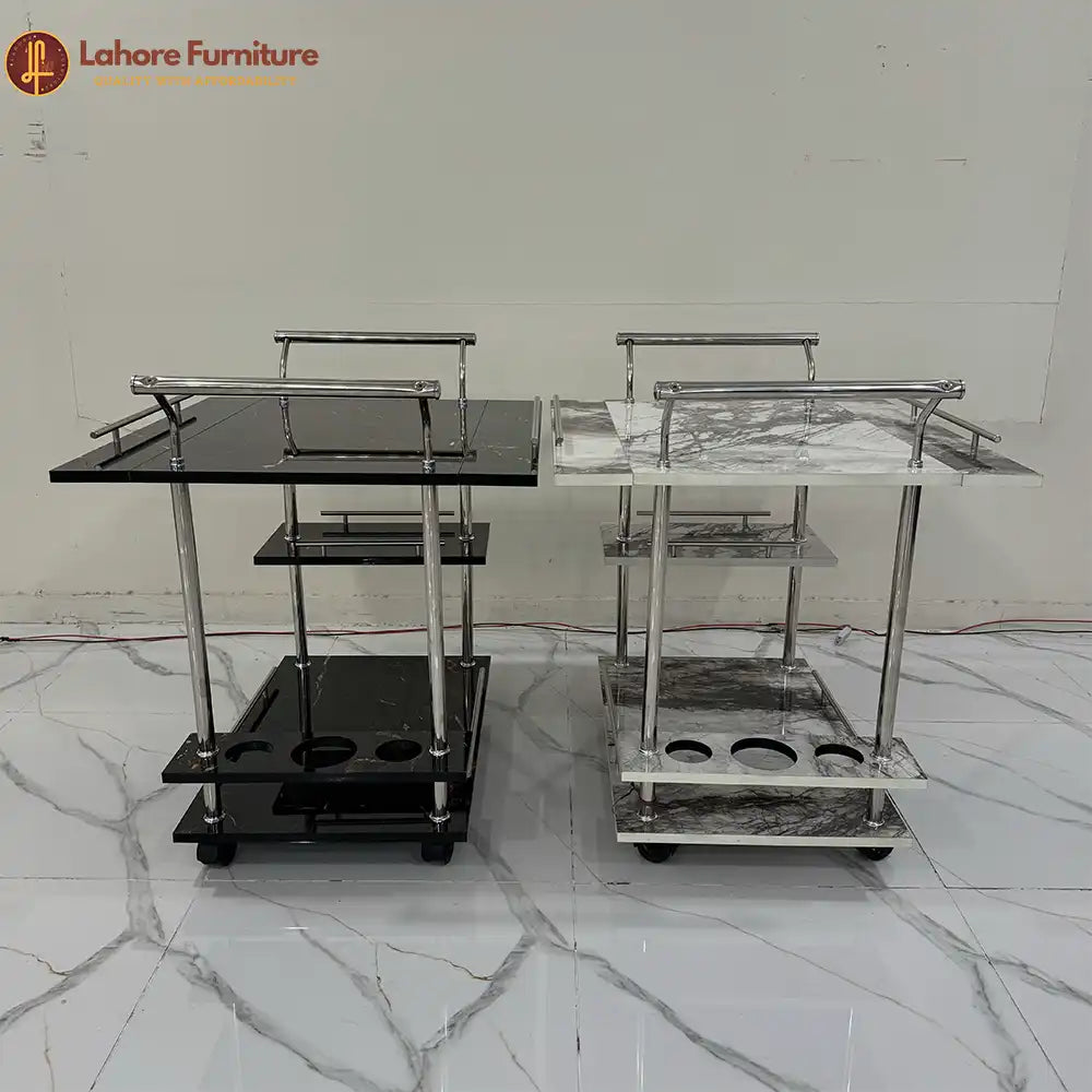 UV Tea Trolley with Extendable Top