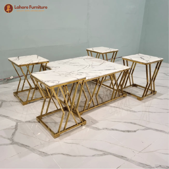 Elegant & Timeless Marble White Center Table