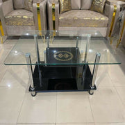 Sleek & Stylish Glass Top Center Table