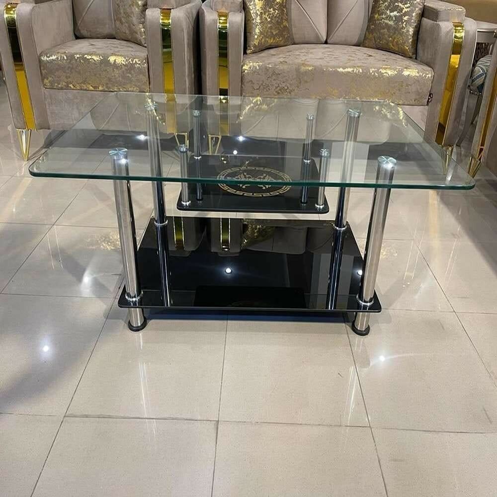 Sleek & Stylish Glass Top Center Table