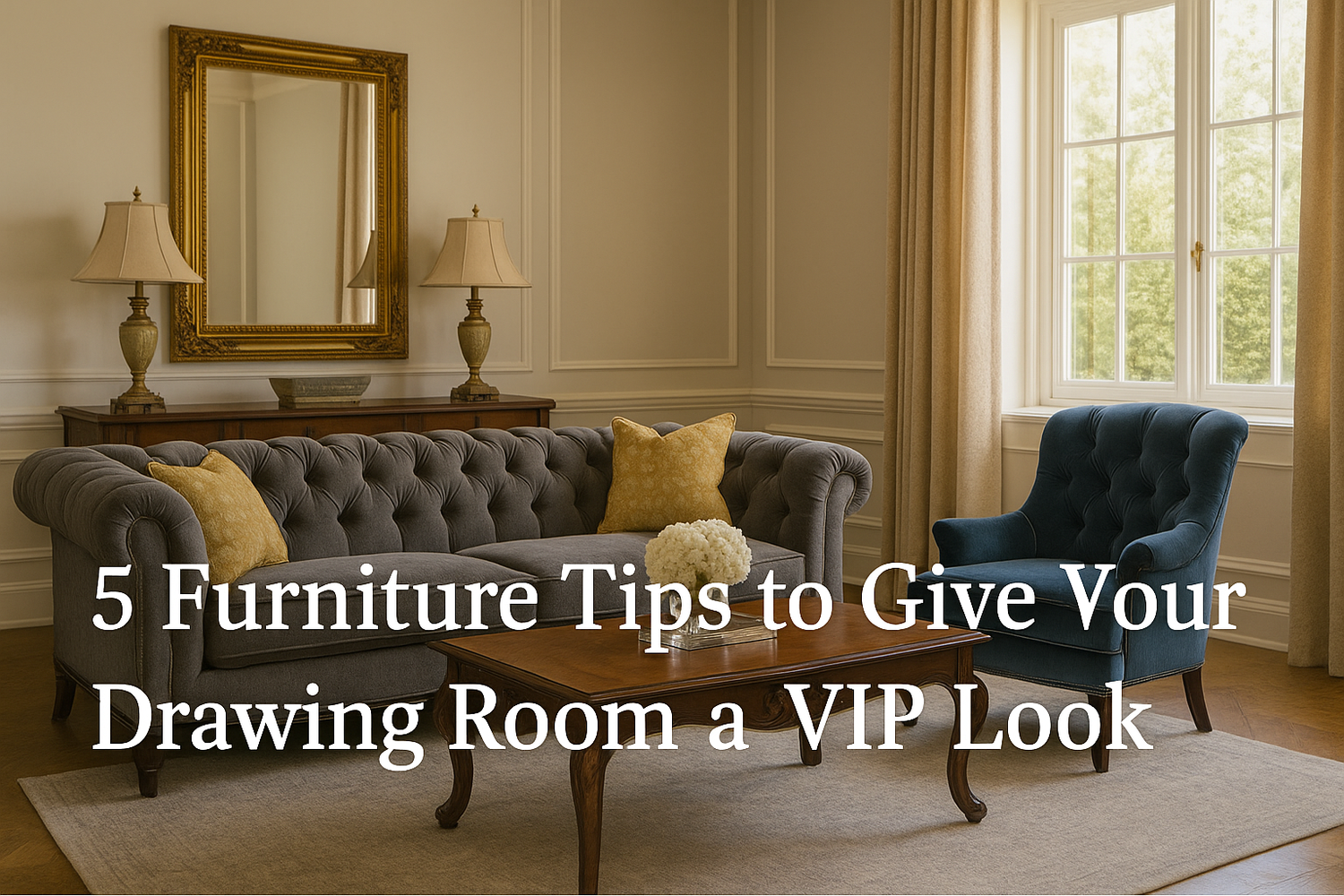 🪑 5 Furniture Tips to Give Your Drawing Room a VIP Look