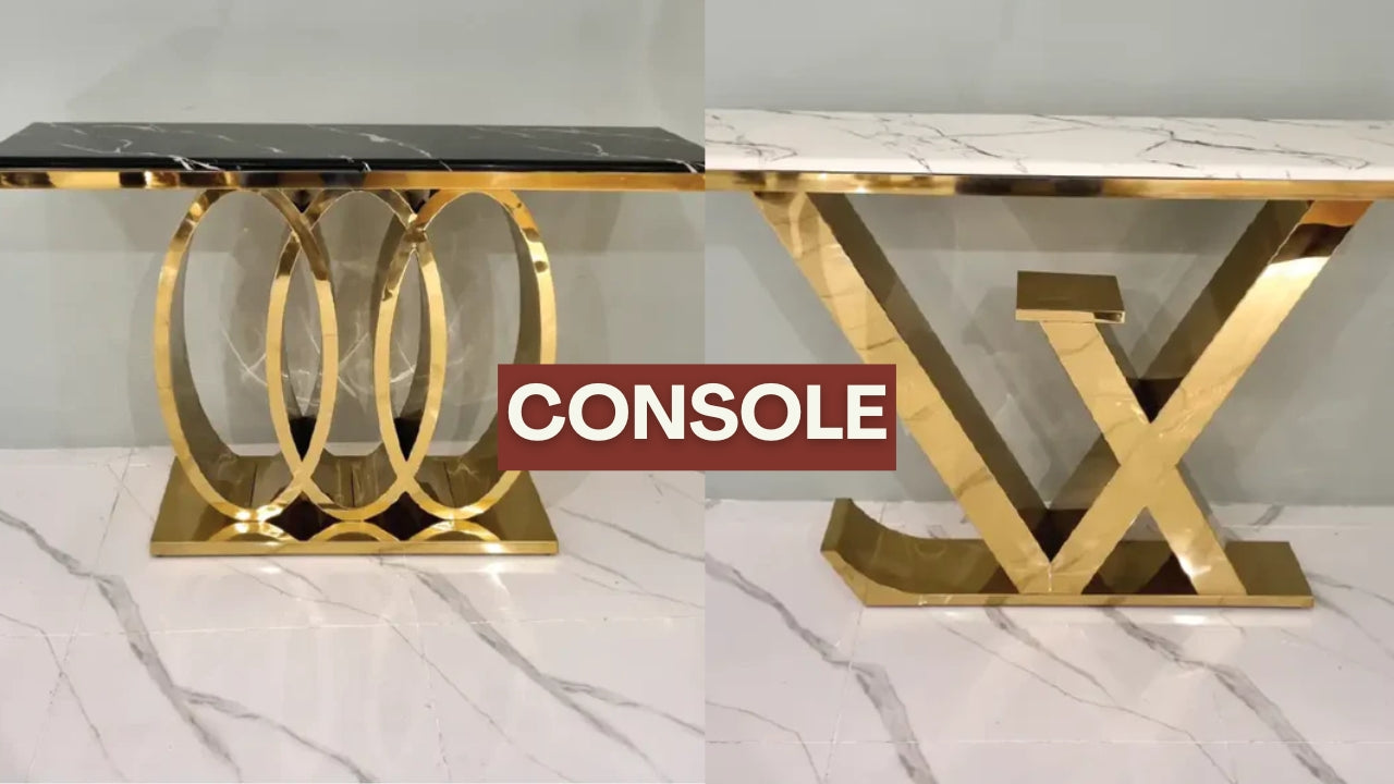 Elegant Brass Console Tables