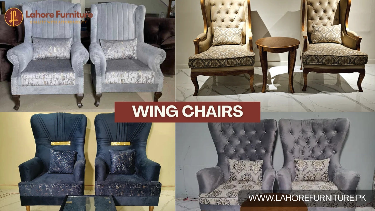 Wing Chairs available at Lahore Furniture provide your home