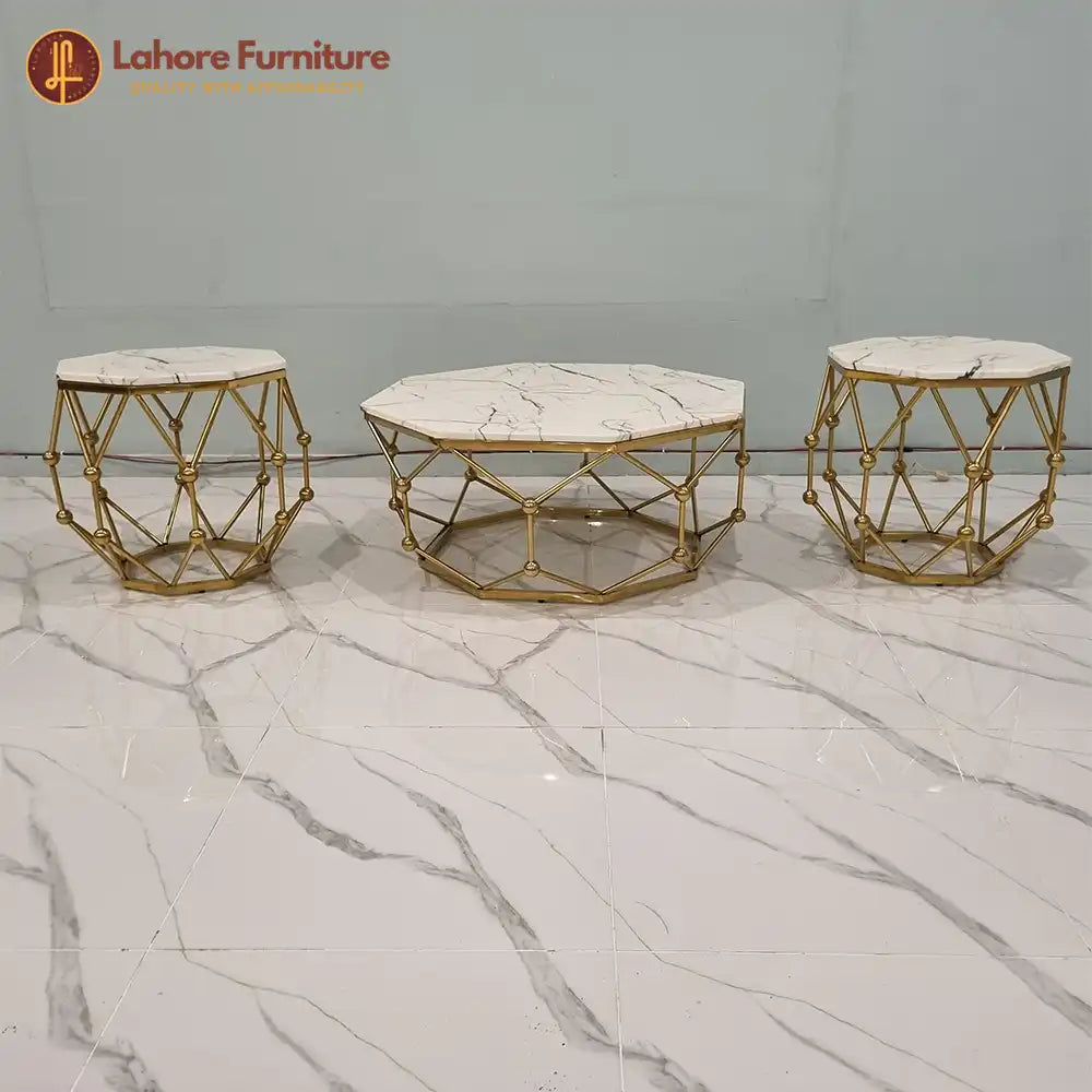 3 Piece Unique Center Tables Imported