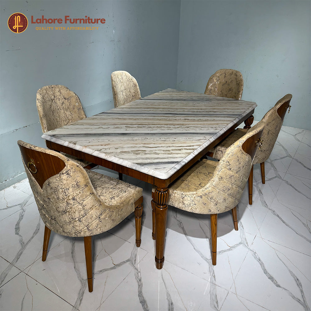 6 chair dining table #SD31