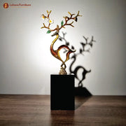 Artistic Deer Marble Base (Large)