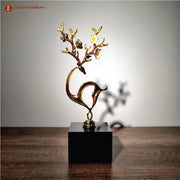 Artistic Deer Marble Base (Small)