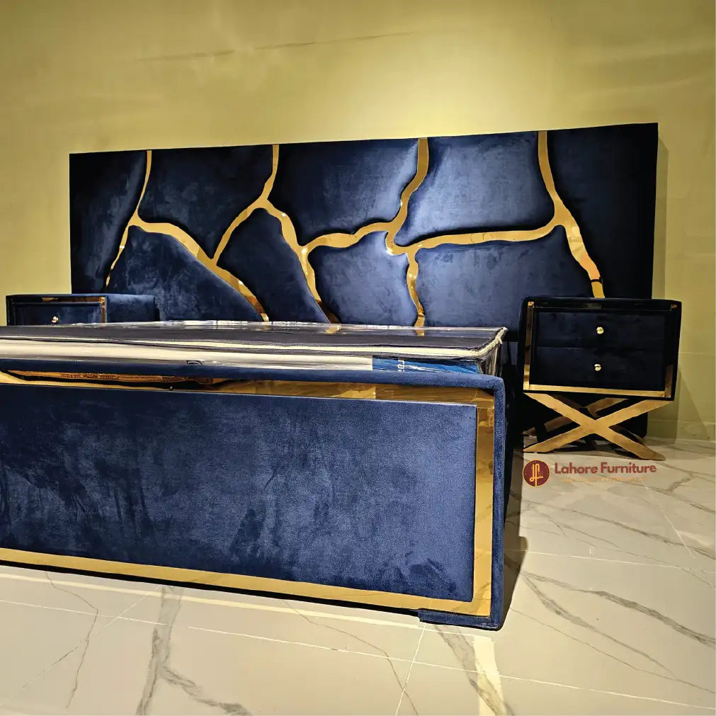 AzureBlossom Double Bed # PS09