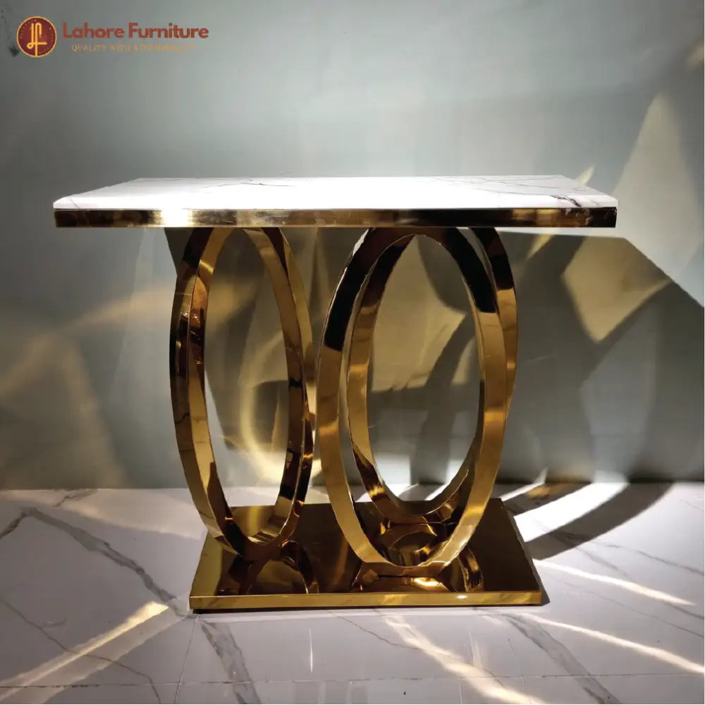 Sleek and Stylish Brass Console 3 Feet