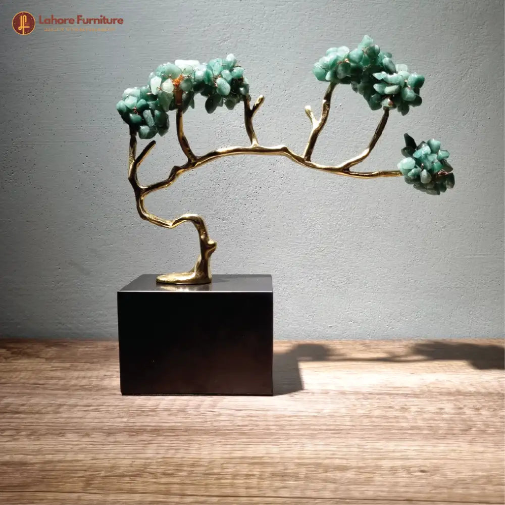 Brass Tree with Small Stones