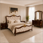 Royal Tufted Wooden Bedroom Set - Ak33