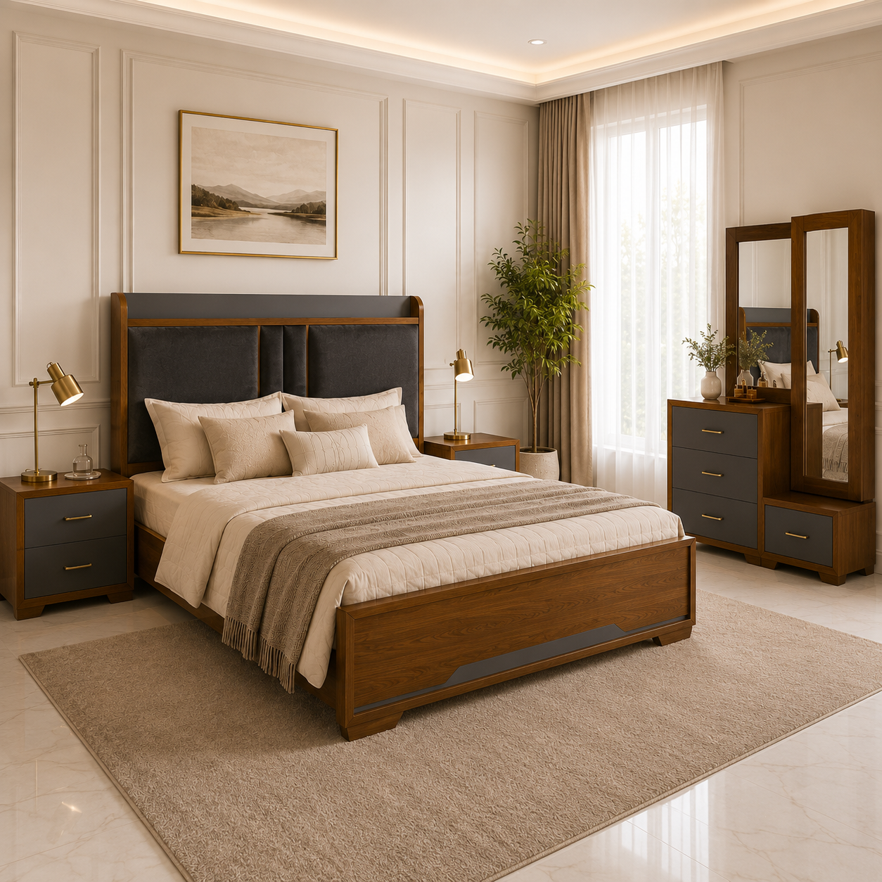 Quarter Atlas Double Bed - AK04