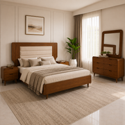 Nordic Oak Master Bed Suite