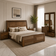 Tranquil Timber Double Bed - AK01
