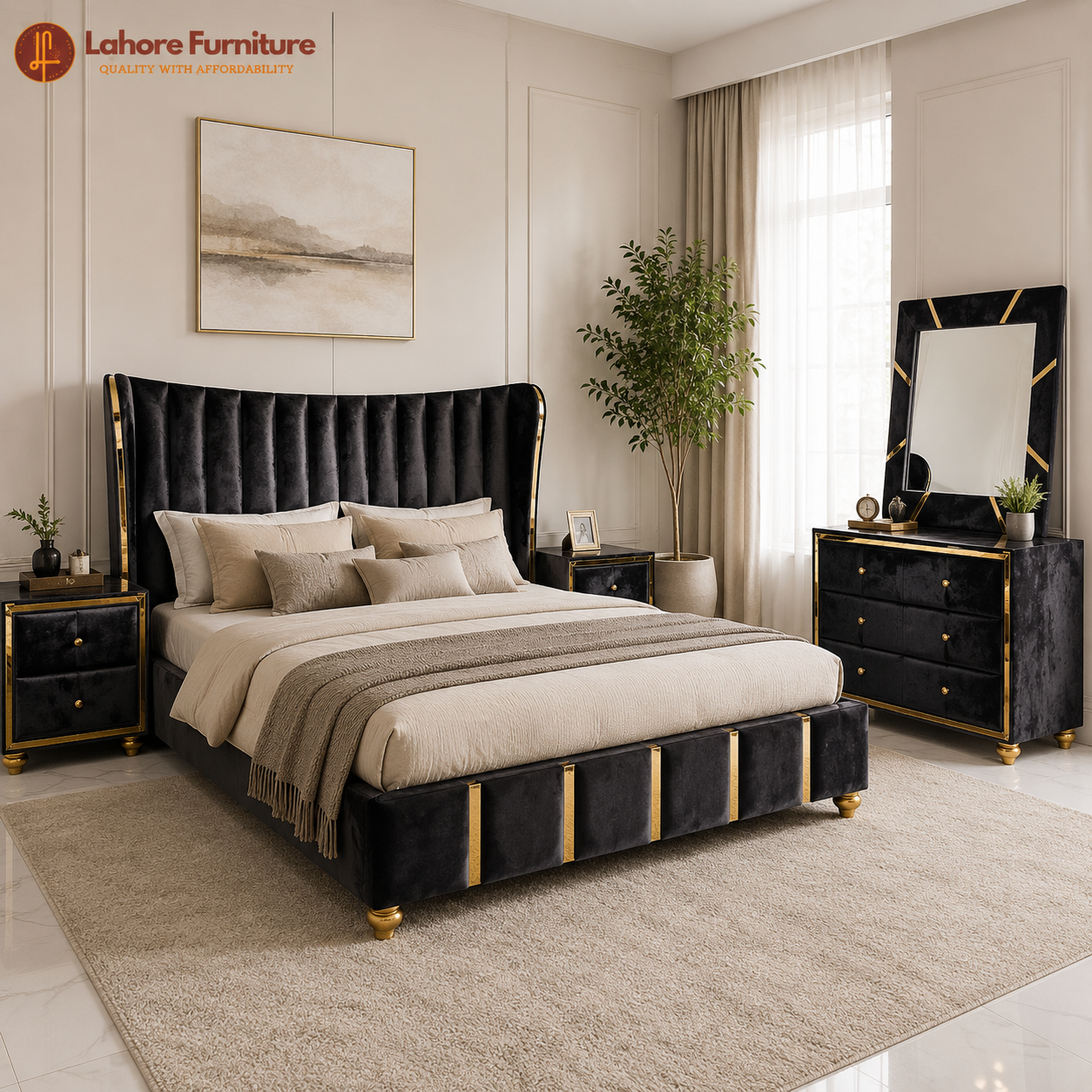 Contemporary Modern Bed Set # PS07