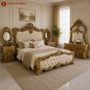 Royal Gold Carved Bedroom Set- HCR24