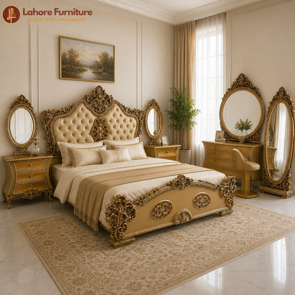 Classic Royal Master Bedroom Set -  HCR25