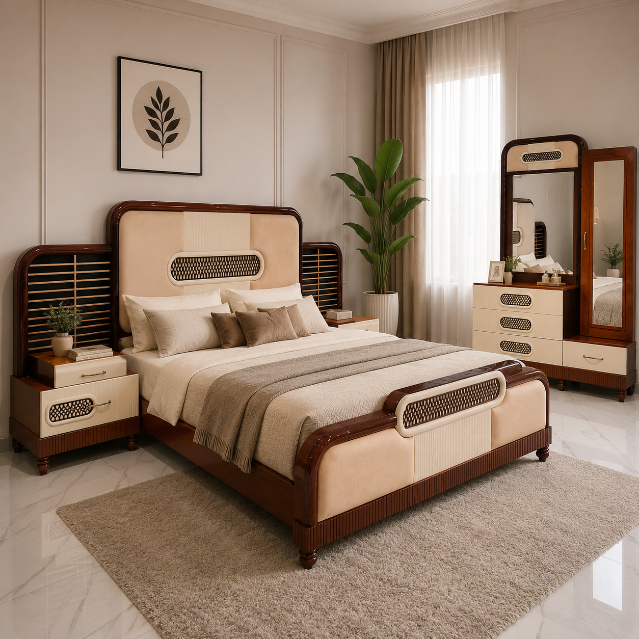 Cozy Modern Bed Set # MD02