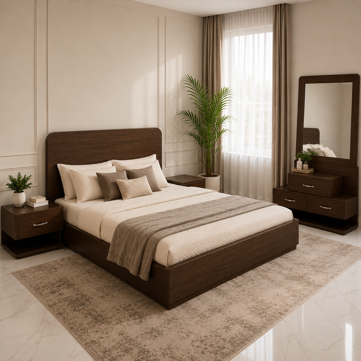 Modern and Serene Bedroom Set AS43