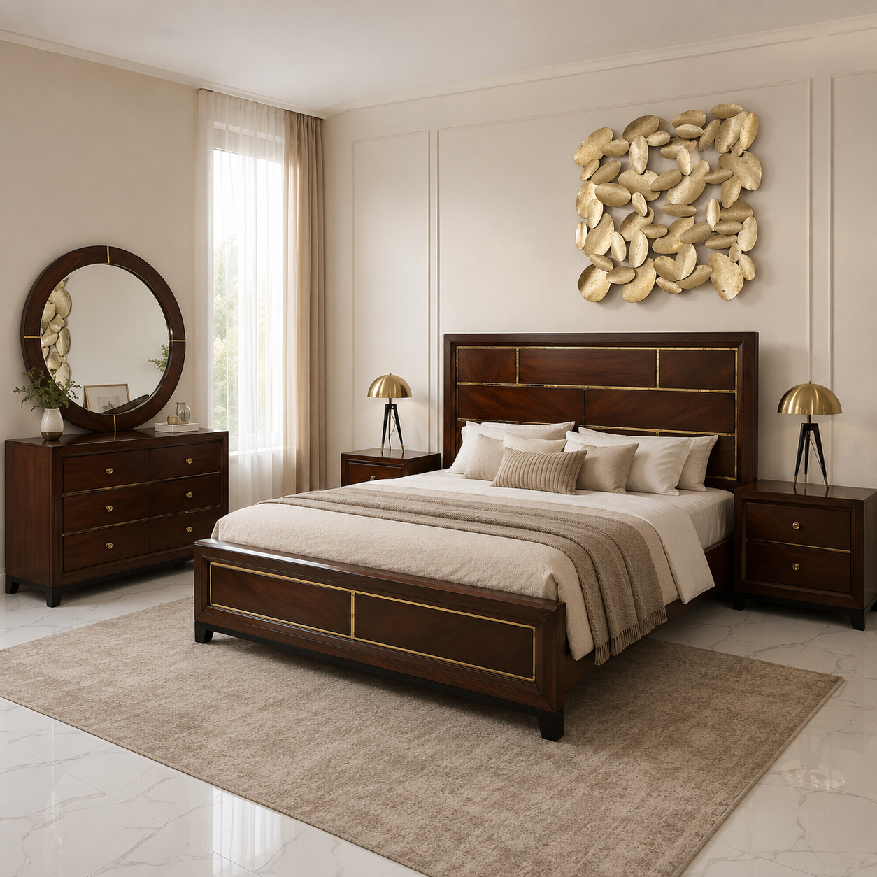 Modern  Serene bedroom Set -AS30