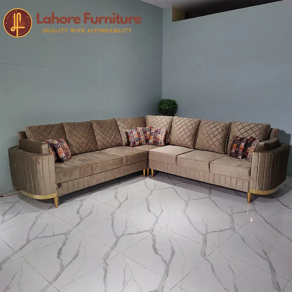 ContemporaryCharm Luxury L Shape Sofa Ensemble # LS22