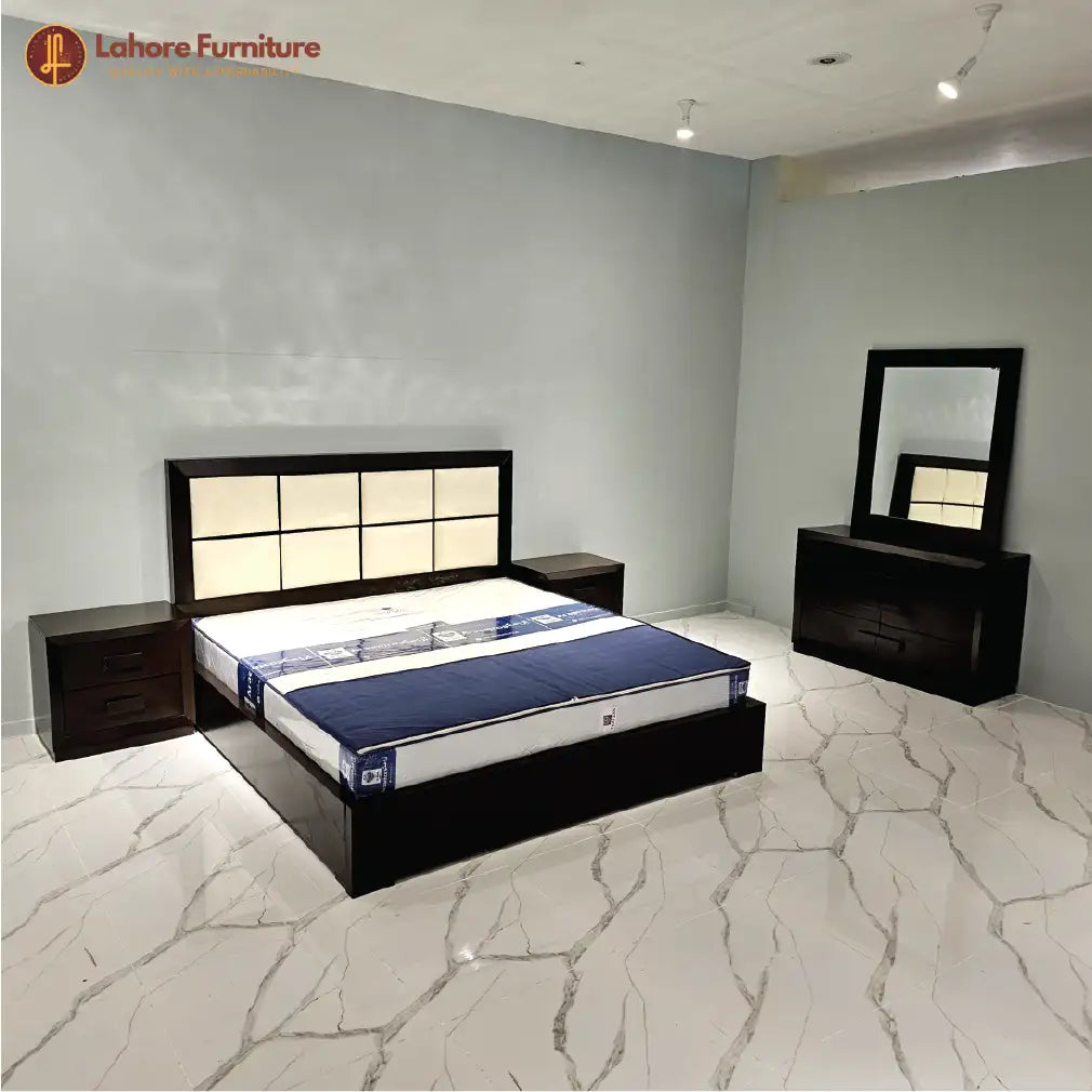 Dark Brown King Size Bed # AS18