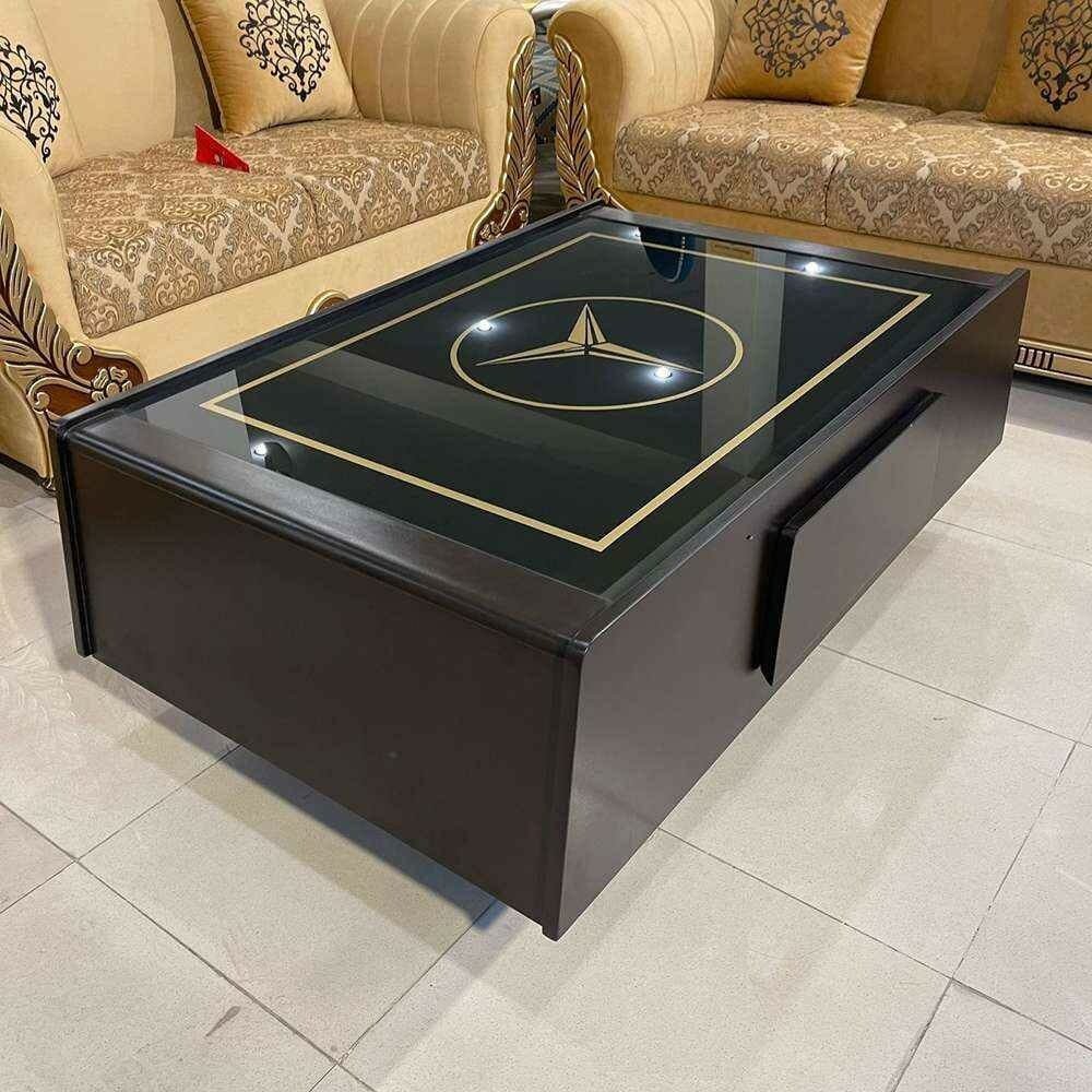 Mercedes Logo Glass Top Center Table # CT41