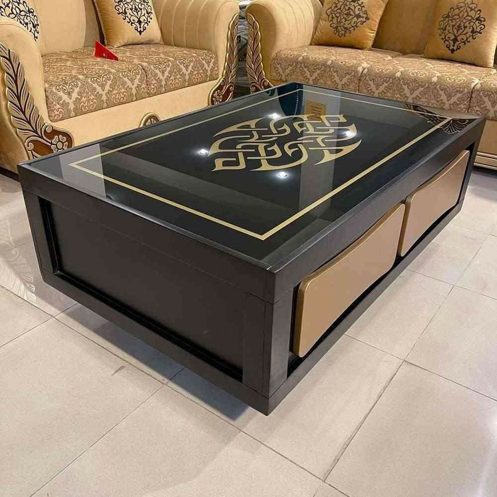 Black Center Table With Drawer # CT70