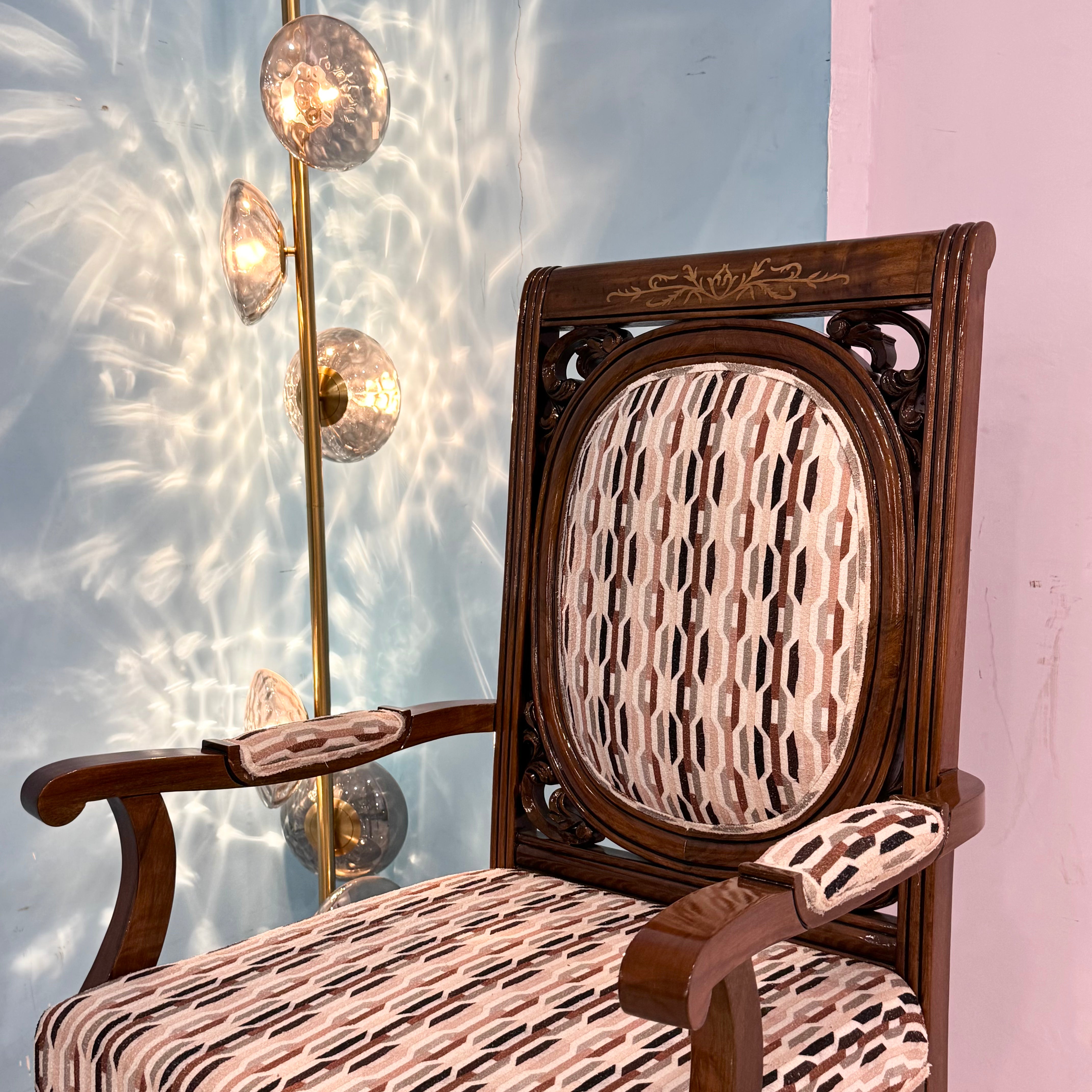 Imperial Hand-Carved Accent Bedroom Chair Set