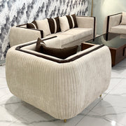 Velvet-Touch 6-Seater Sofa Set