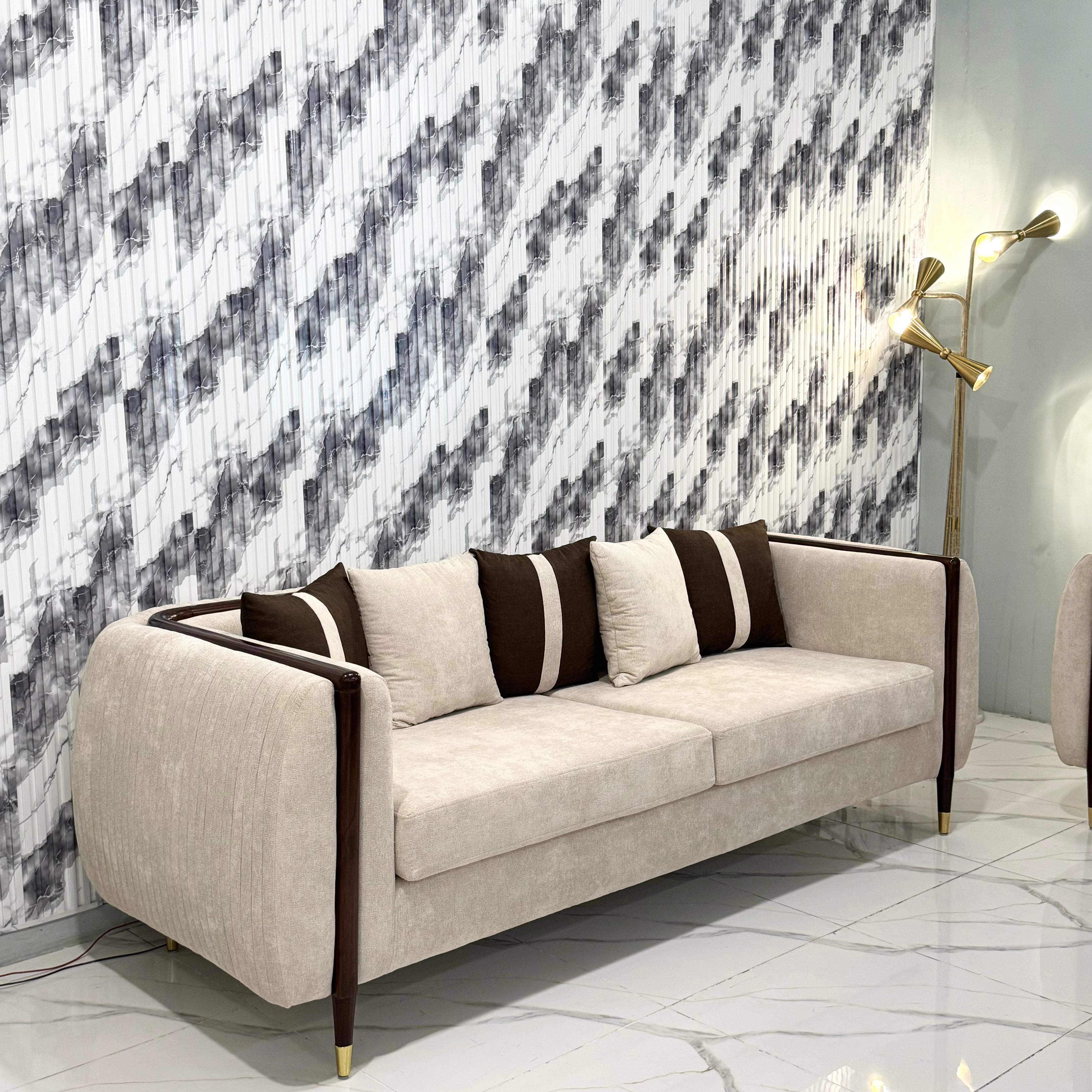 Velvet-Touch 6-Seater Sofa Set