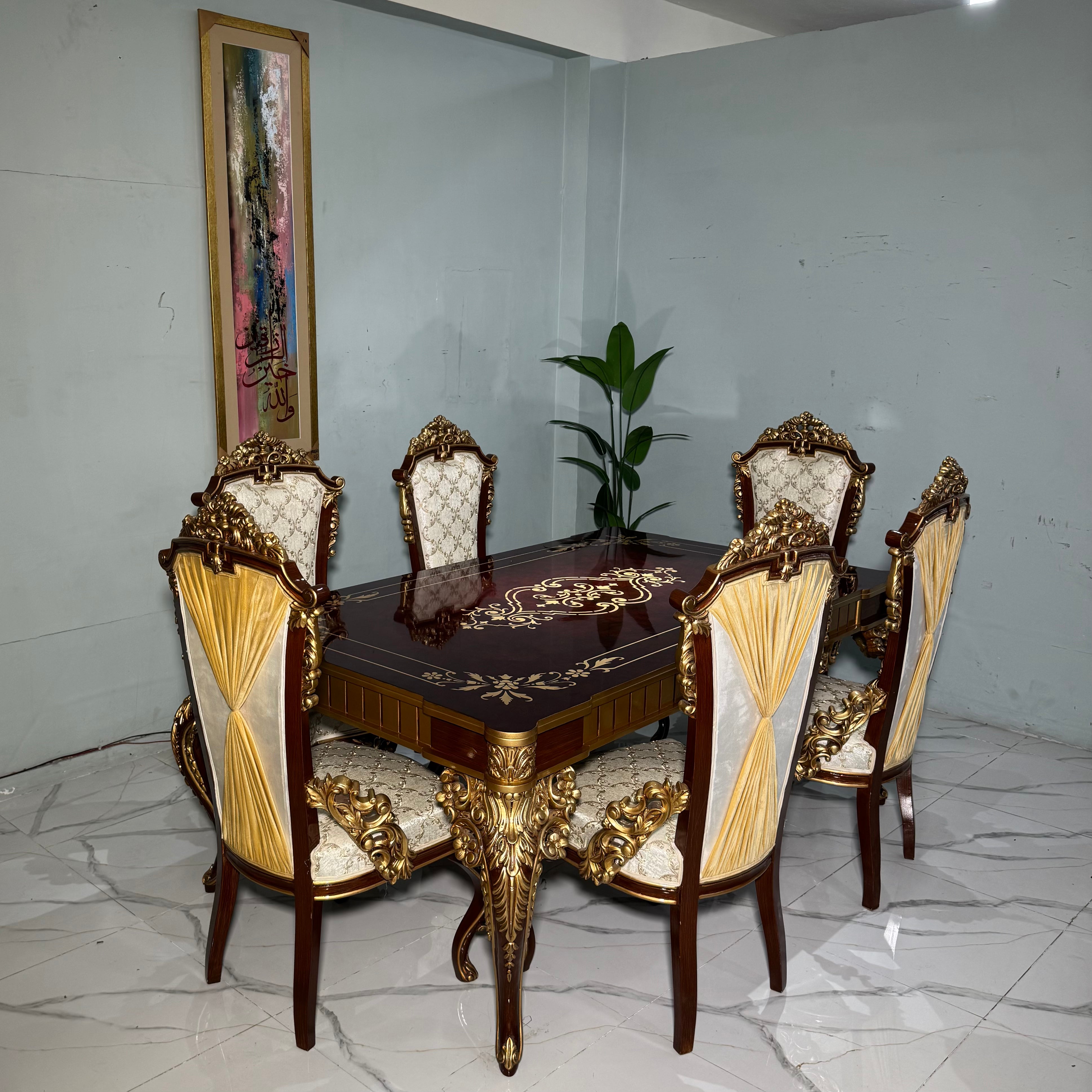 6 Chair Dining Table # SD29