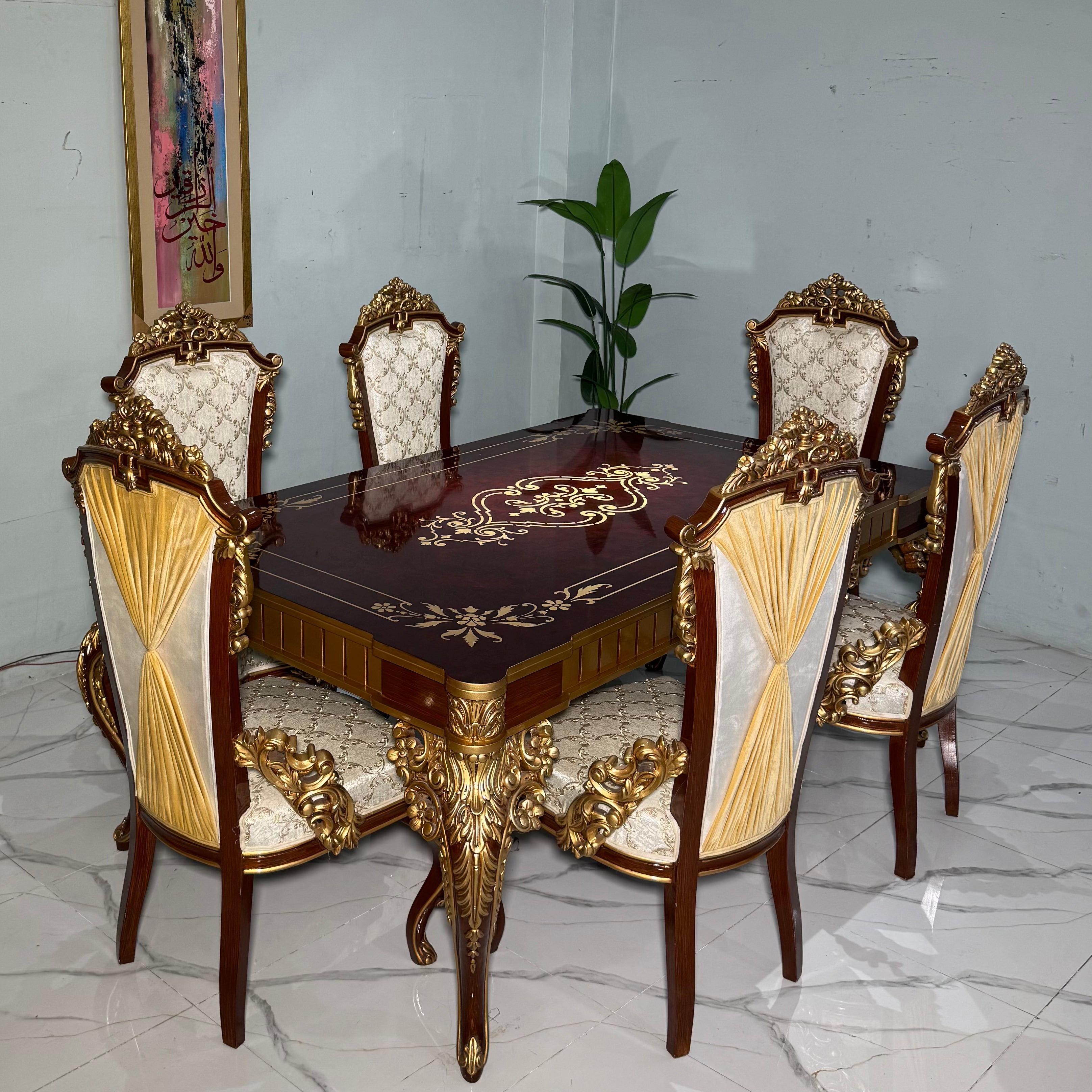 6 Chair Dining Table # SD29