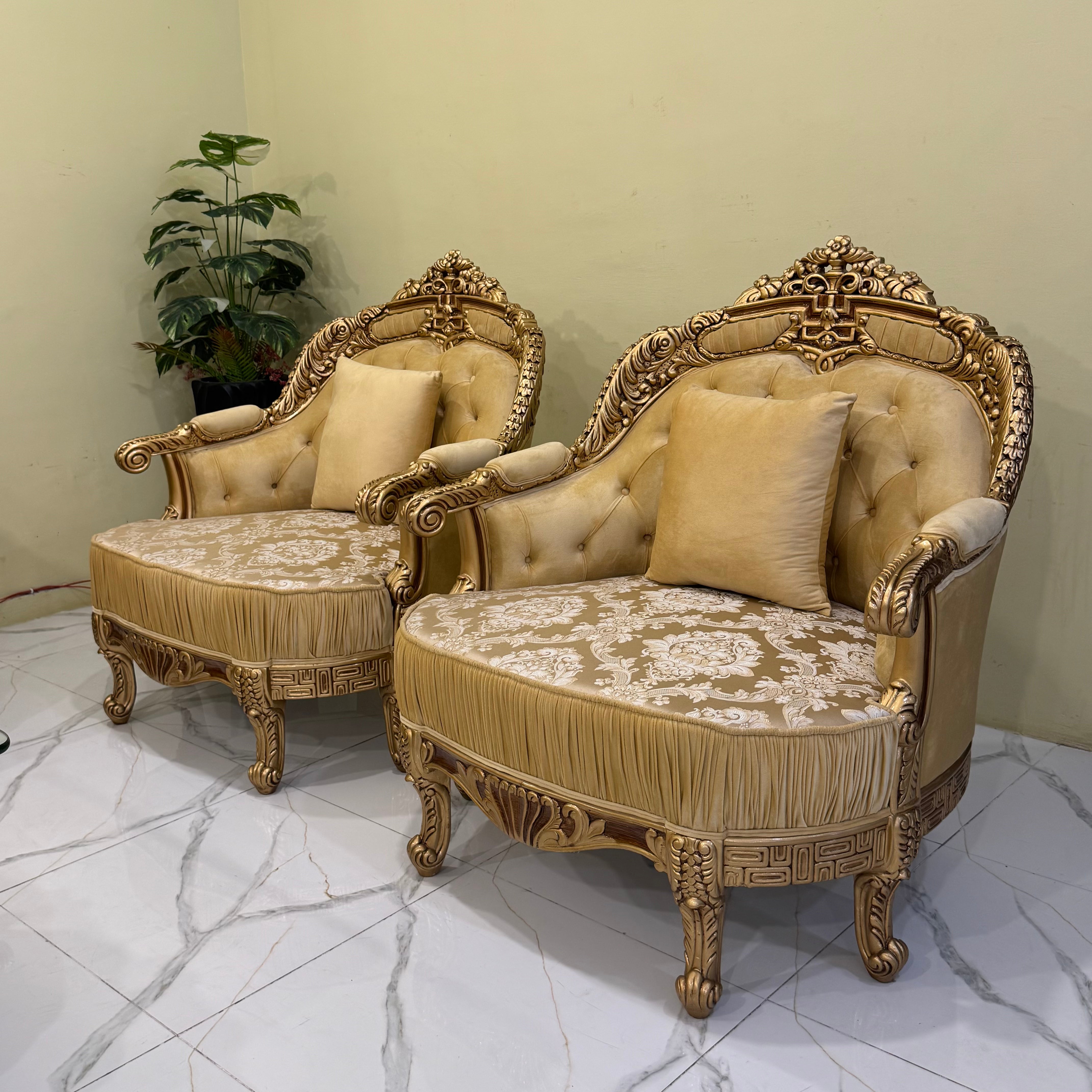Sofa Set with Setti and Table # S54
