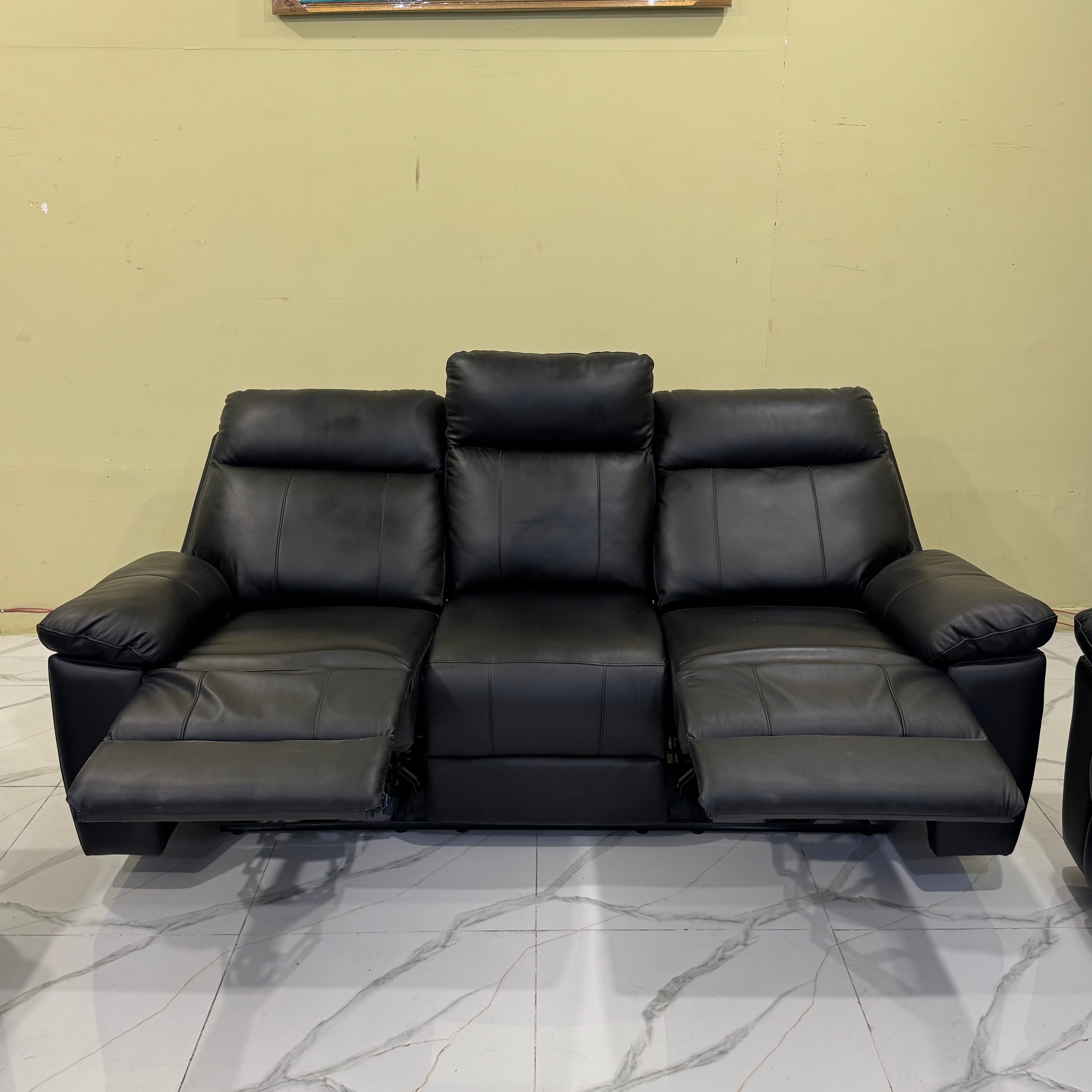 Recliner Sofa with Genuine Leather and German Motors