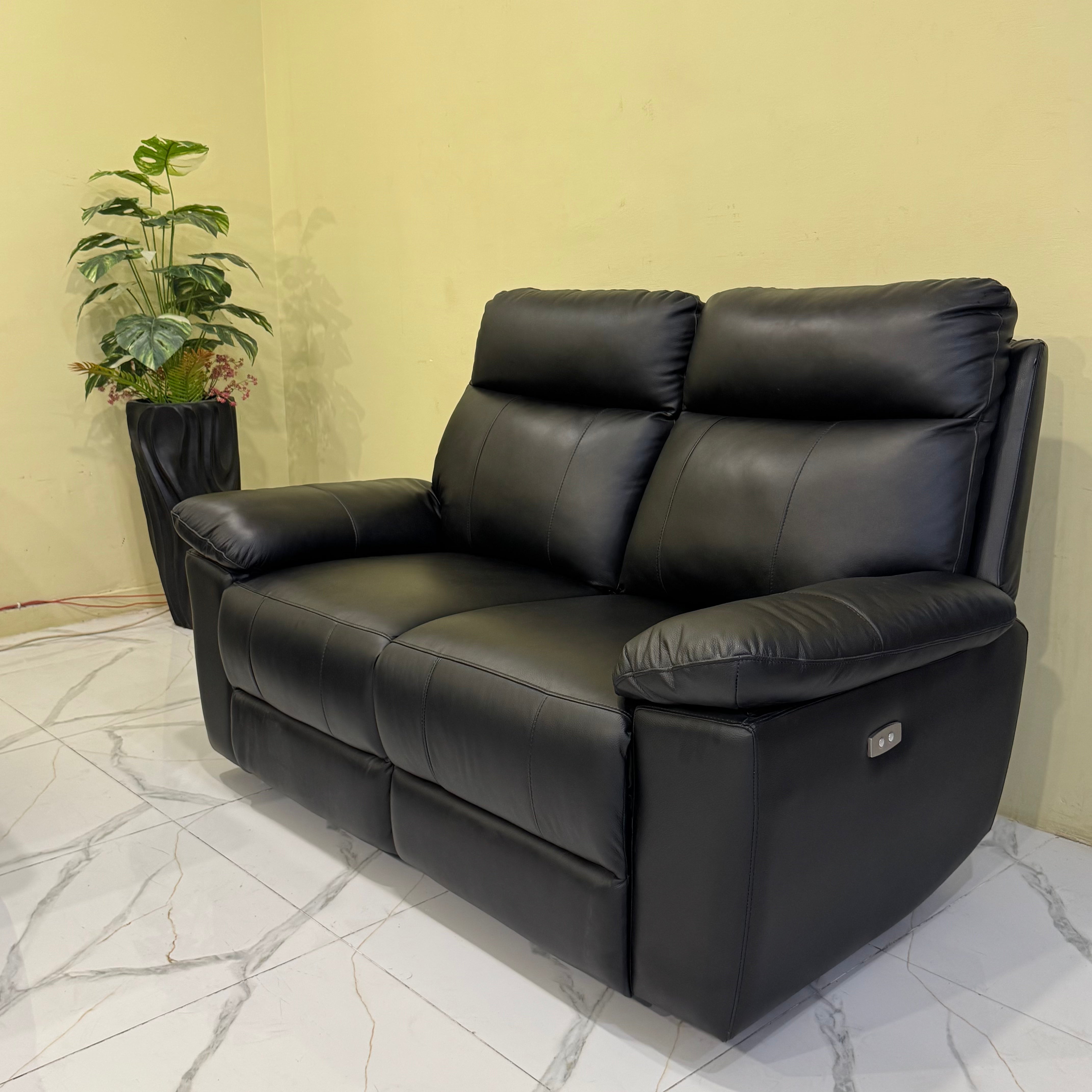 Recliner Sofa with Genuine Leather and German Motors