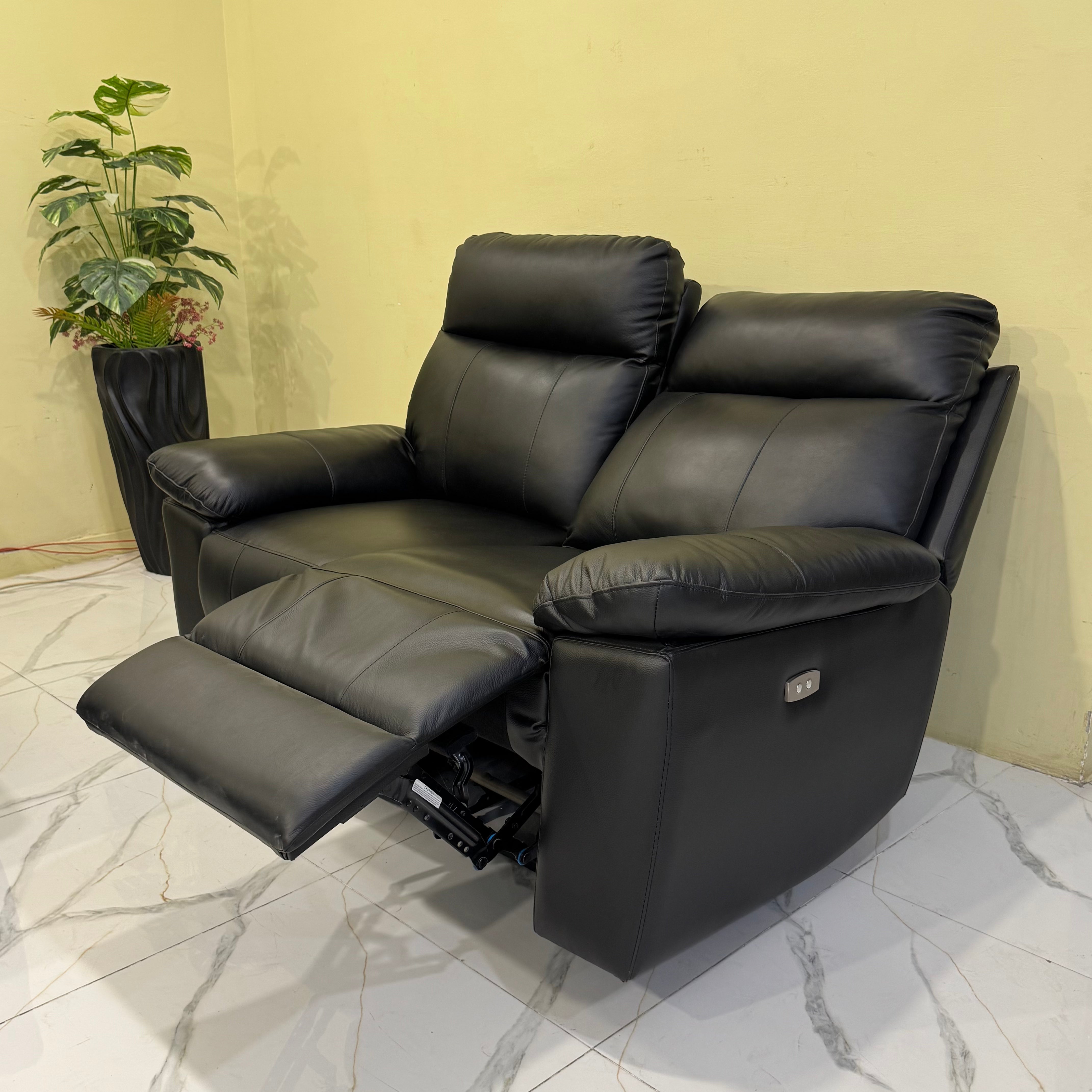 Recliner Sofa with Genuine Leather and German Motors