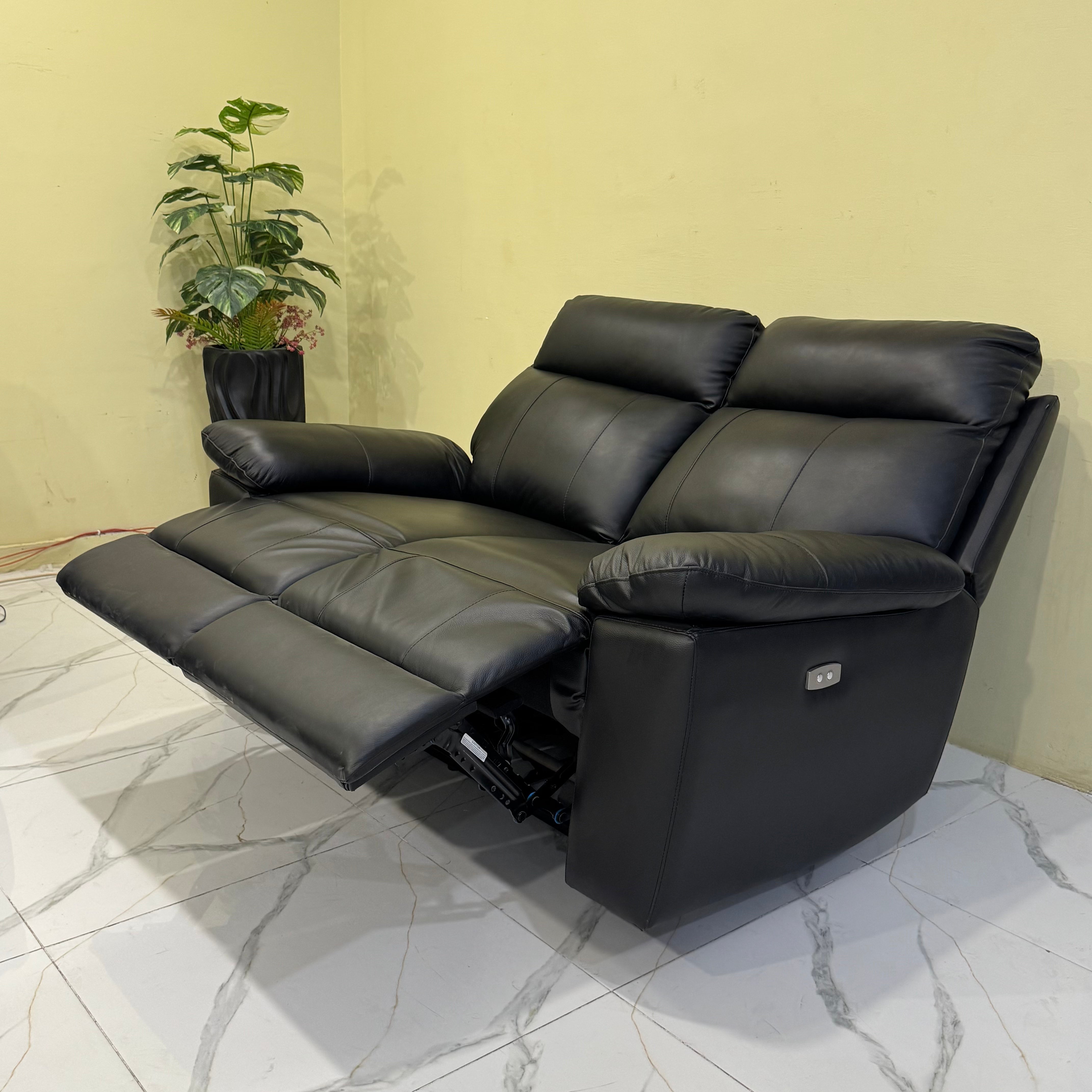 Recliner Sofa with Genuine Leather and German Motors