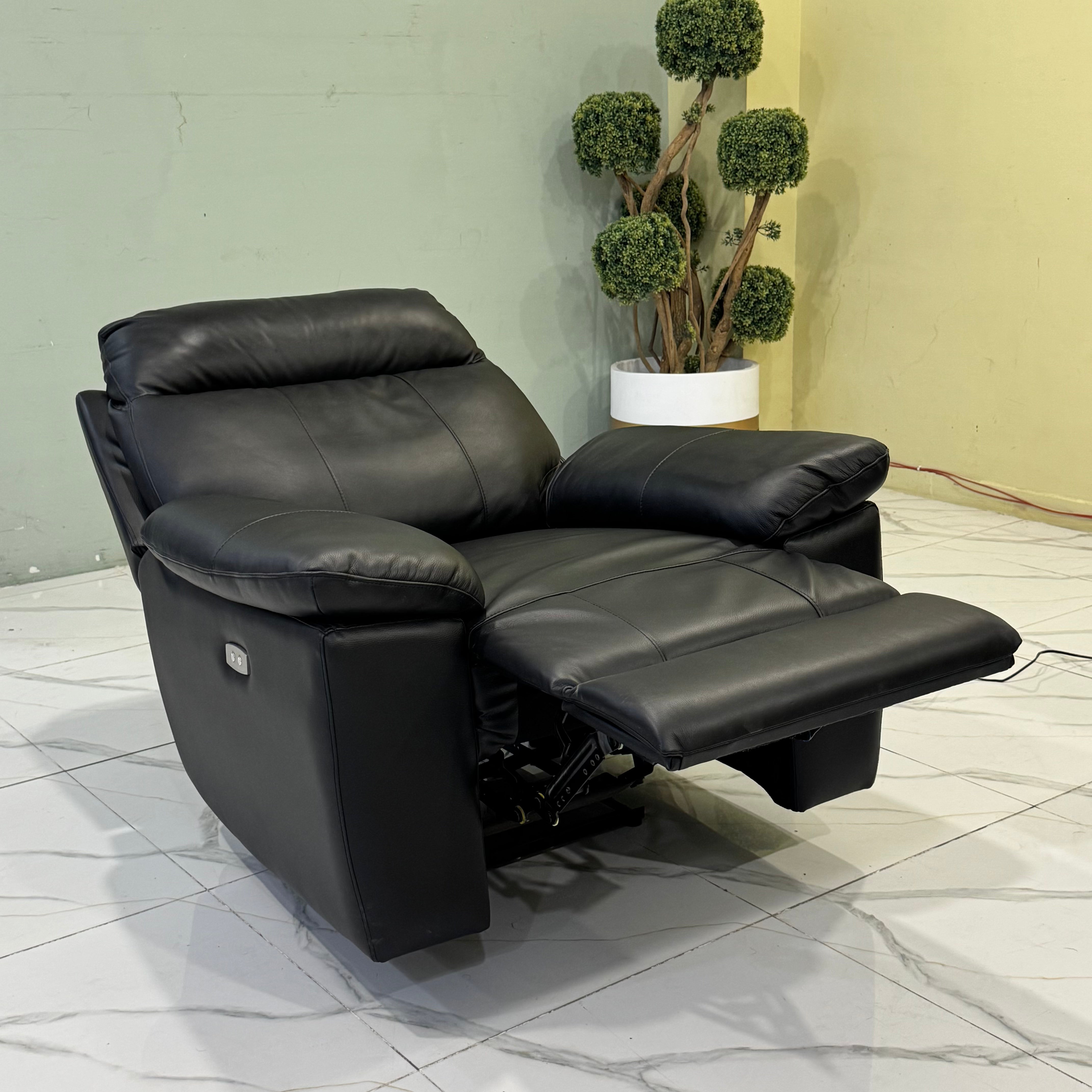 Recliner Sofa with Genuine Leather and German Motors