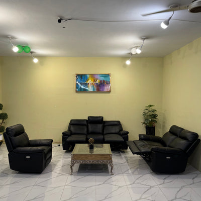 Recliner Sofa with Genuine Leather and German Motors