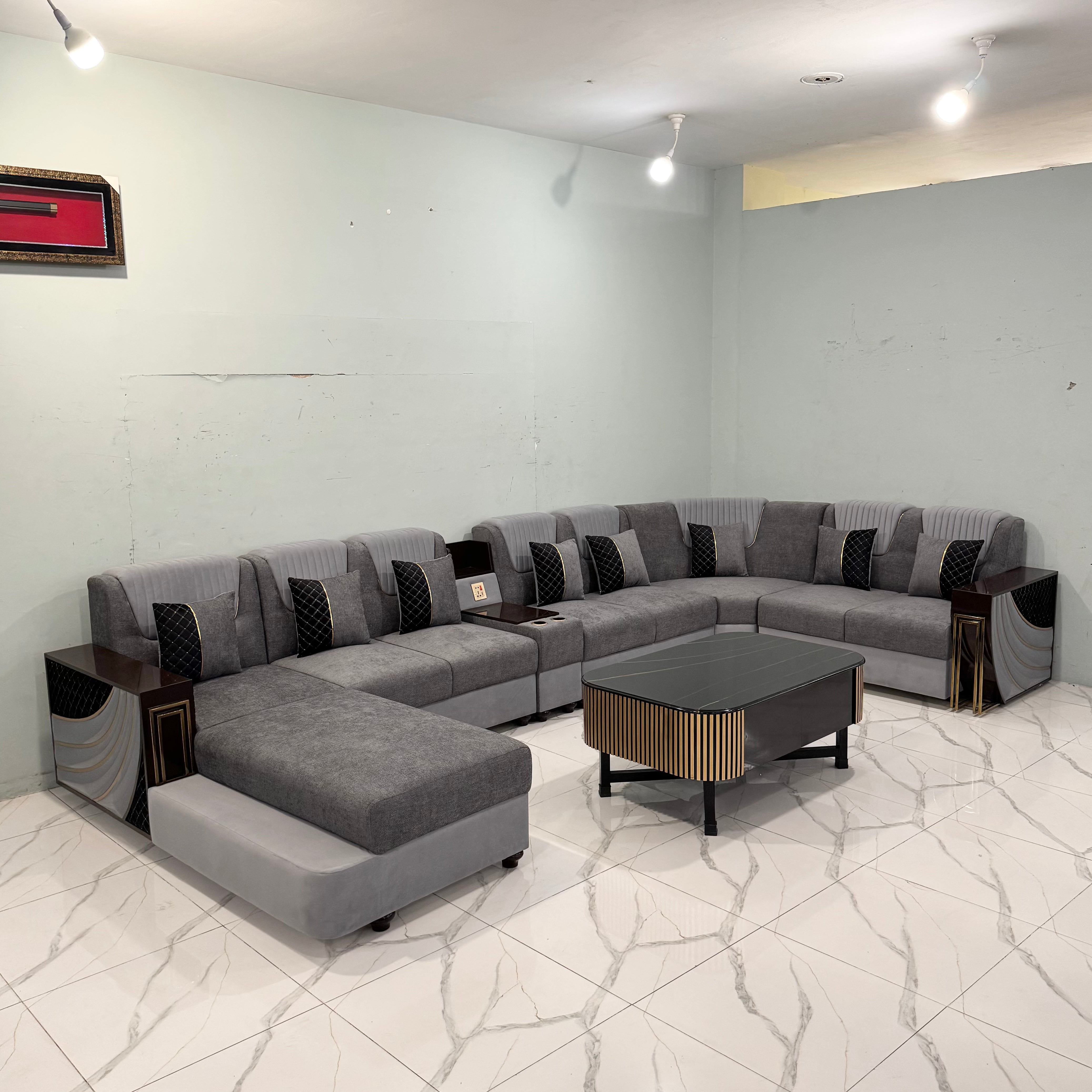 12 Seater U Shape sofa # LS38