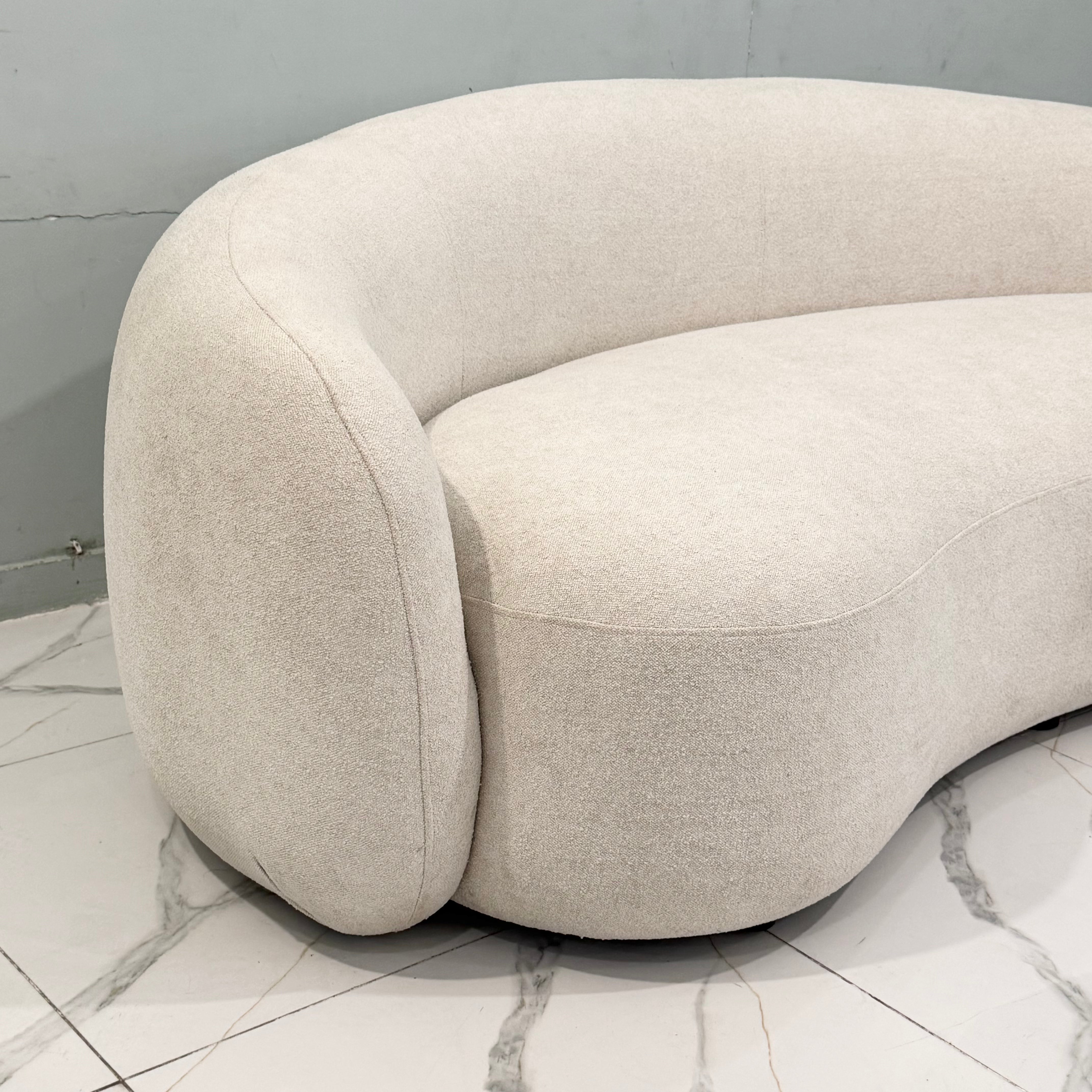 Luxury Curved Bouclé 3-Seater Sofa #ML53