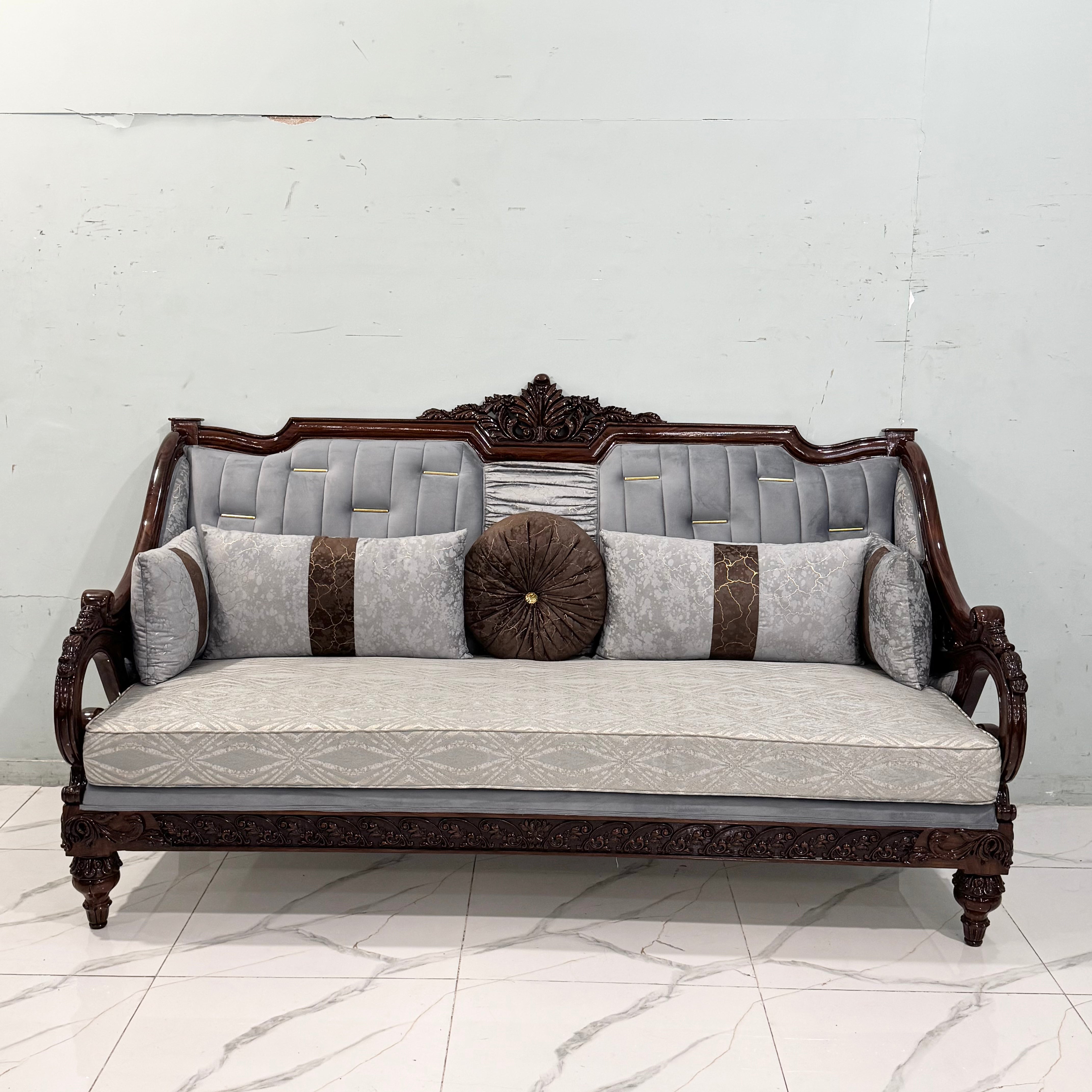 Artisan-Carved Classical Baroque Sofa Set # S75