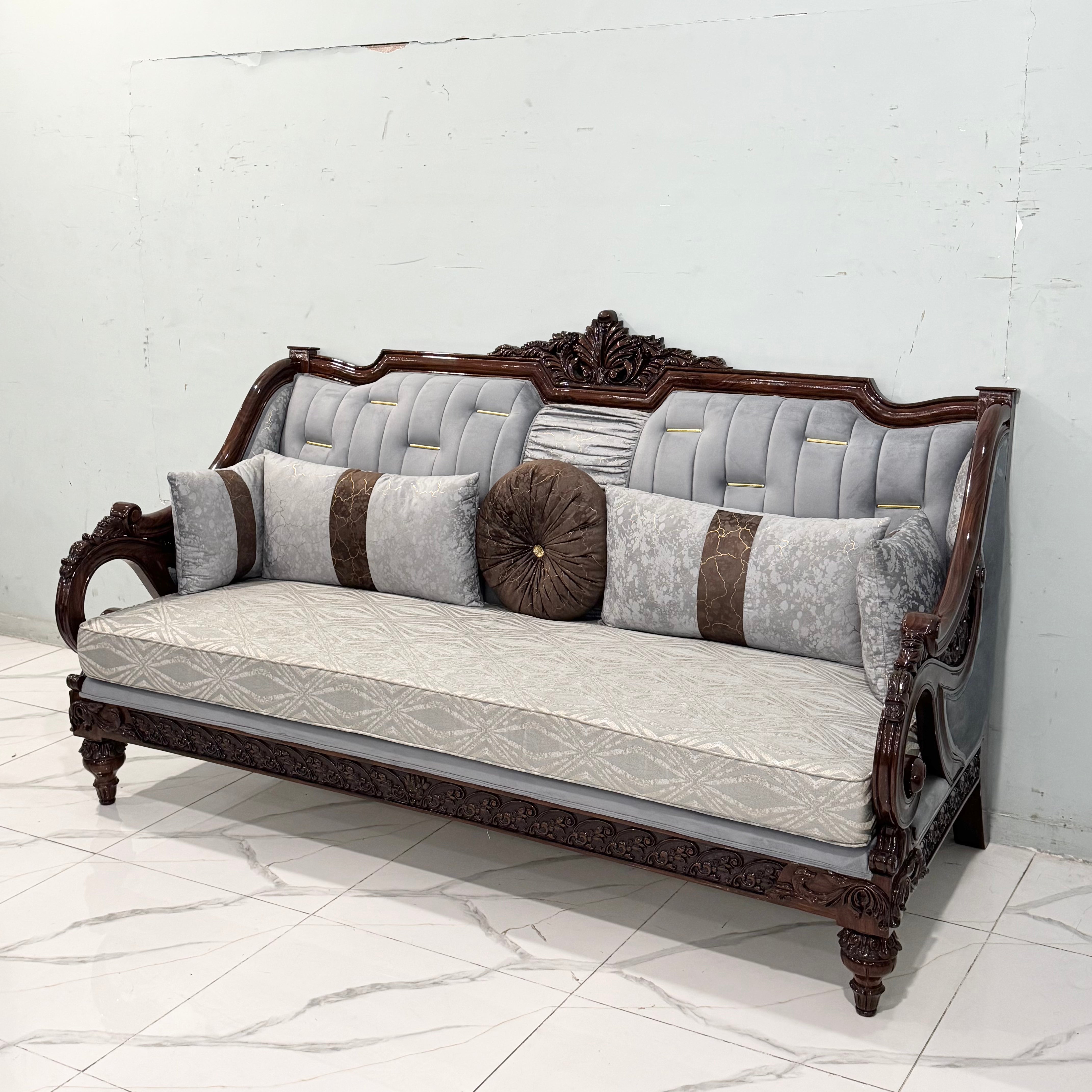 Artisan-Carved Classical Baroque Sofa Set # S75