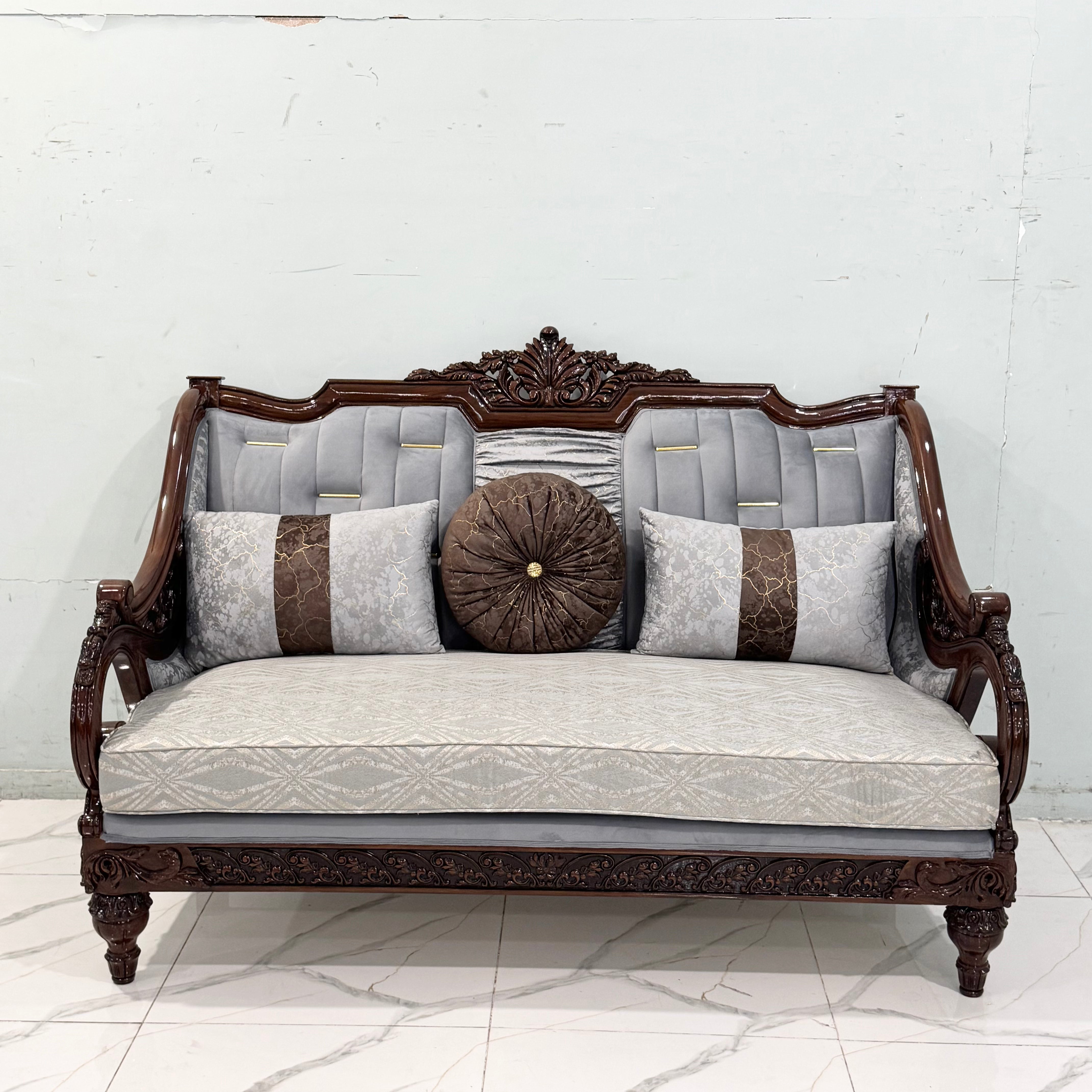 Artisan-Carved Classical Baroque Sofa Set # S75